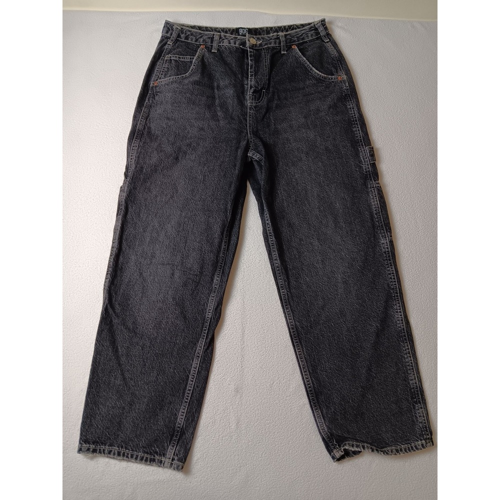 BDG Urban Outfitters Albie Carpenter Jeans Mens 32x32 Washed Black Utility Pants - Picture 1 of 7